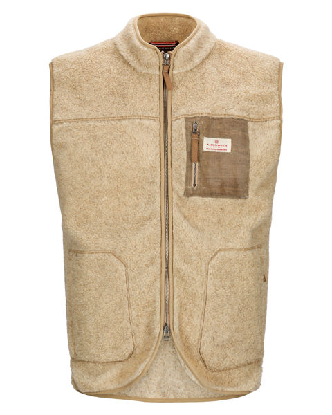 Amundsen Heroes Wool Fleece Vest Natural