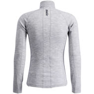 Swix RaceX Merino Half Zip Light Grey Melange/Dark Navy