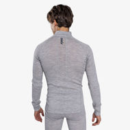 Swix RaceX Merino Half Zip Light Grey Melange/Dark Navy