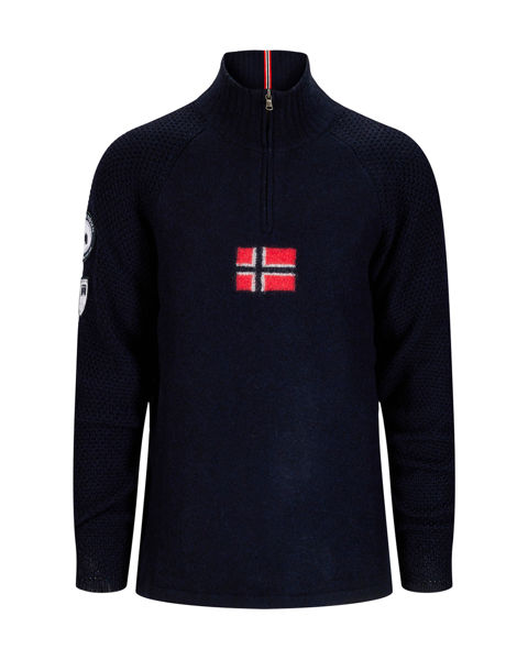 Amundsen Boiled Ski Sweater Faded Navy/Norge