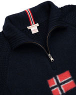 Amundsen Boiled Ski Sweater Faded Navy/Norge