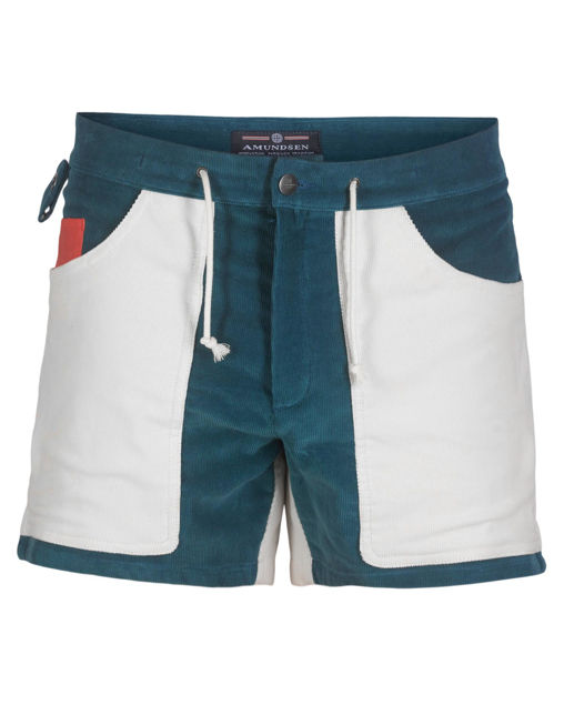 Amundsen 5Incher Cord Shorts Natural/Cowboy - Olympia Sport