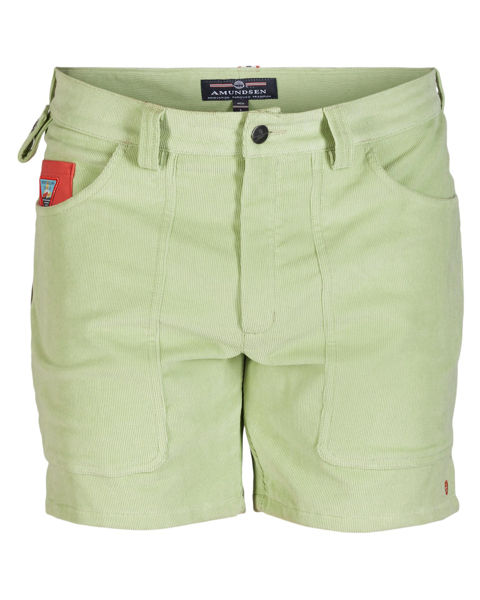 Amundsen 7Incher Cord Shorts Lichen Green/Natural