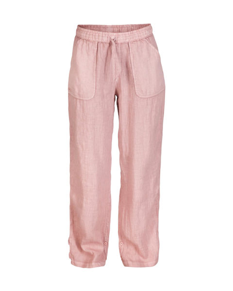 Amundsen Safari Linen Pants Womens Faded Peony Pink