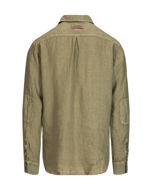 Amundsen Safari Linen Shirt G.Dyed Olive Ash