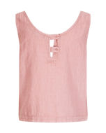 Amundsen Safari Linen Top Womens Faded Peony Pink