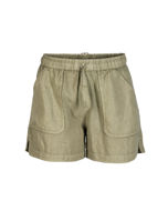 Amundsen Safari Linen Shorts Womens Olive Ash