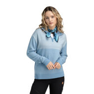 Tufte Robin Stitch Half-Zip Sweater Womens Dutch Canal/Jet Stream