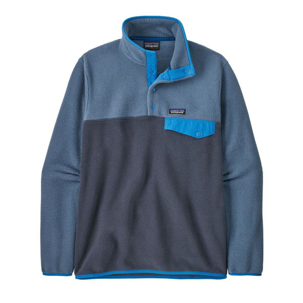 Patagonia Lightweight Synchilla Snap-T Pullover Smolder Blue