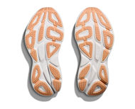 Hoka Bondi 8 Womens White/Cantaloupe