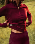 YMR Vastanede Merino Longsleeve Womens Burgundy