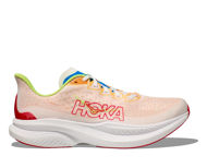 Hoka Mach 6 White/Solar Flare