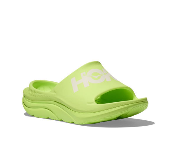 Hoka Ora Athletic Slide Lettuce/White