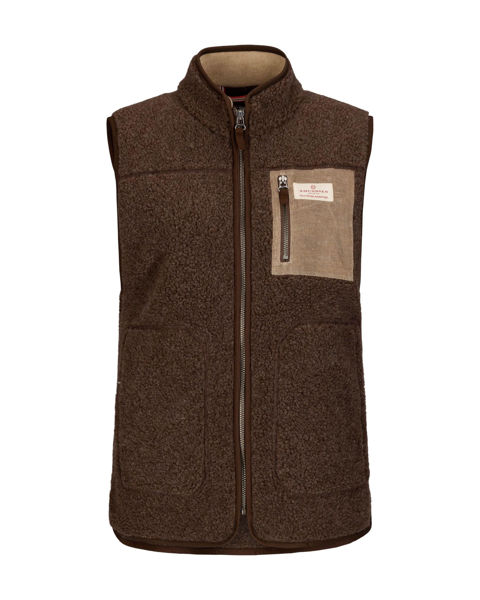 Amundsen Heroes Wool Fleece Vest Womens Cowboy