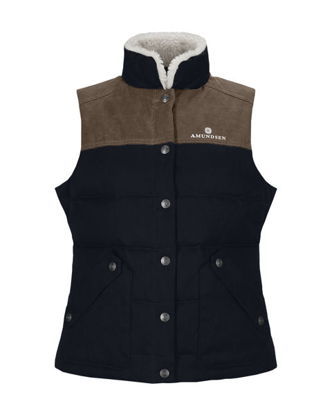 Amundsen Huntsman Vest Womens Faded Navy