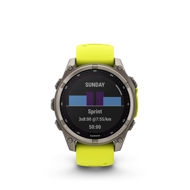 Garmin Fenix 8 47mm Sapphire Solar Titan/Yellow 