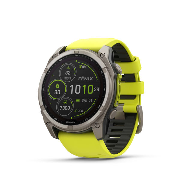 Garmin Fenix 8 51mm Sapphire Solar Titan/Yellow 