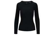 Tufte Frost Rib Long Sleeve Womens Sky Captian