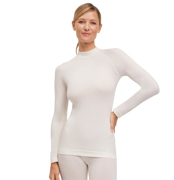 Falke Wool-Tech Longsleeved Shirt Trend Womens Off White