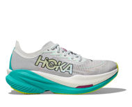 Hoka Mach X 2 Womens Frost/Electric Aqua