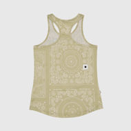 Saysky Paisley Combat Singlet Womens Beige Paisley Aop