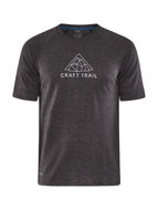 Craft Adv Trail Wool SS Tee Black Melange