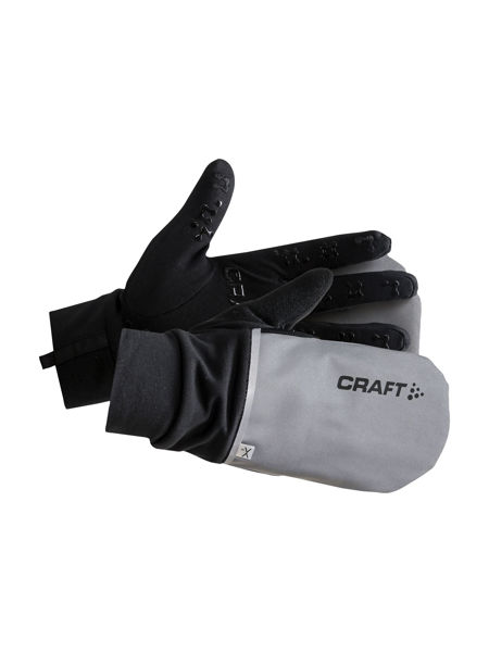 Craft Adv Hybrid Weather Glove Silver/Black