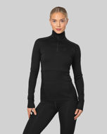 Johaug Lithe Tech-Wool Half Zip Womens Tblck