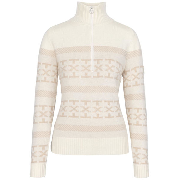 Johaug Dalsbygda Woolmix Halfzip Sweater Womens Tofu