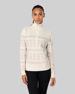 Johaug Dalsbygda Woolmix Halfzip Sweater Womens Tofu