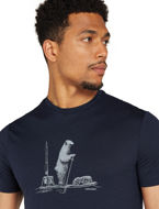 Icebreaker 150 Tech Lite SS Tee Polar Padle Midnight Navy