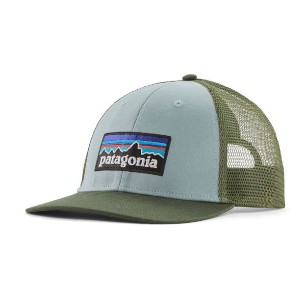 Patagonia P-6 Logo LoPro Trucker Hat Thermal Blue 