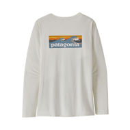 Patagonia LS Cap Cool Daily Graphic Shirt Waters Womens Boardshort Logo/Lgt Plume Grey/W