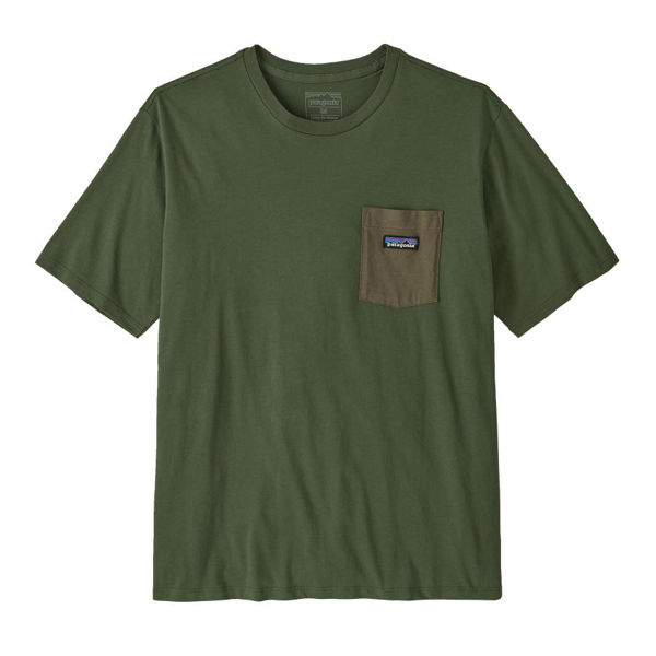 Patagonia Reg Organic Certified Ctn LW Pocket Tee Torrey Pine Green