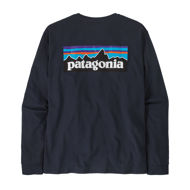 Patagonia LS P-6 Logo Responsibili-Tee New Navy