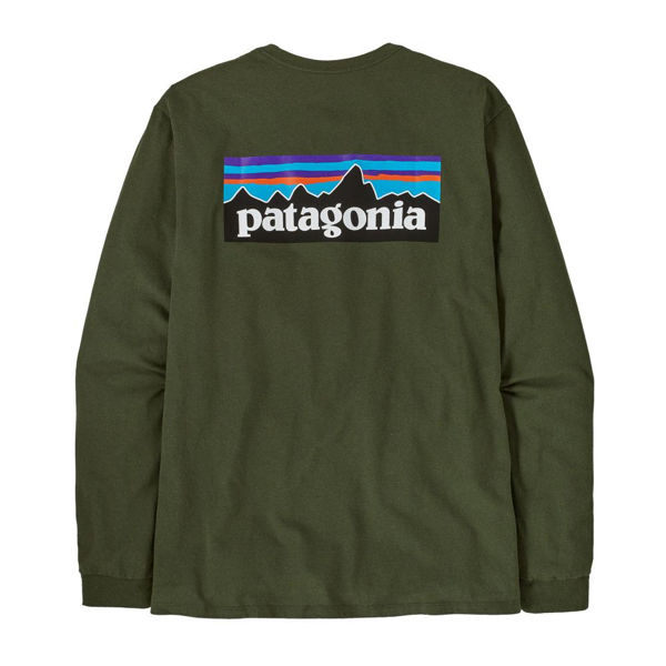 Patagonia LS P-6 Logo Responsibili-Tee Torrey Pine Green