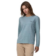 Patagonia LS P-6 Logo Responsibili-Tee Womens Thermal Blue