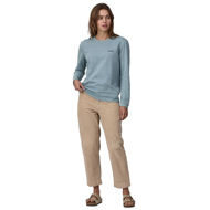 Patagonia LS P-6 Logo Responsibili-Tee Womens Thermal Blue