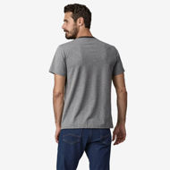 Patagonia Shop Sticker Pocket Responsibili-Tee Gravel Heather