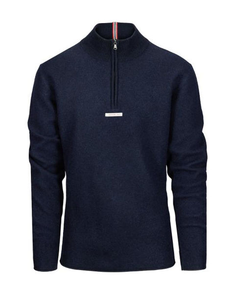 Amundsen Boiled Half Zip Faded Navy