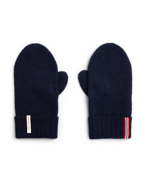 Amundsen Boiled Mittens Faded Navy