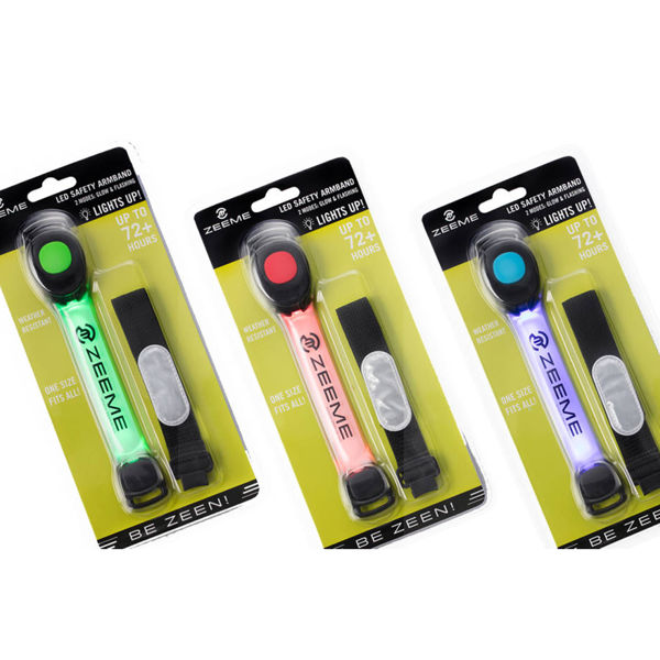 Zeeme Led Arm Band Green