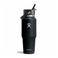 Hydro Flask 32 OZ Wide Flex Straw Travel Bottle Black 