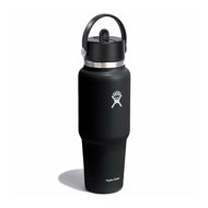 Hydro Flask 32 OZ Wide Flex Straw Travel Bottle Black 