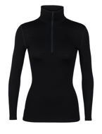 Icebreaker 260 Tech LS Half Zip Womens Black