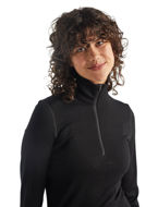 Icebreaker 260 Tech LS Half Zip Womens Black