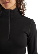 Icebreaker 260 Tech LS Half Zip Womens Black