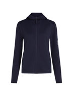 Icebreaker Merino 360 Realfleece Elemental LS Zip Hoodie Womens Midnight Navy