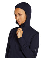 Icebreaker Merino 360 Realfleece Elemental LS Zip Hoodie Womens Midnight Navy