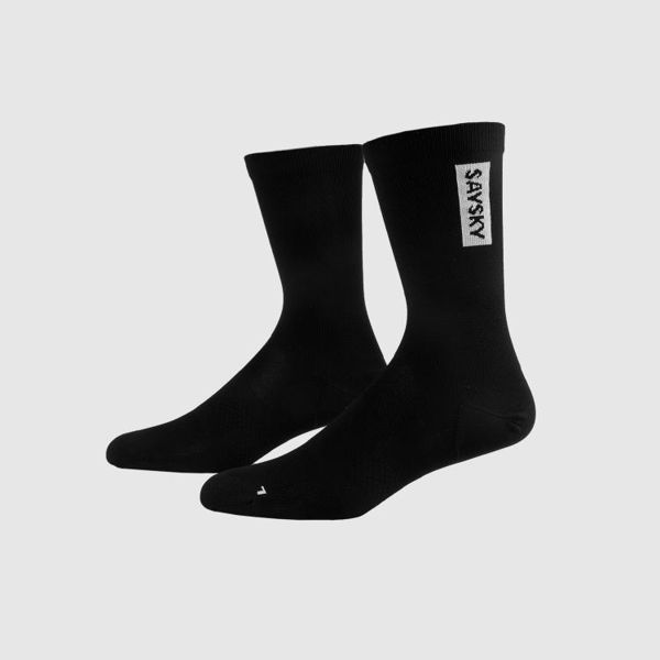 Saysky Logo High Combat Socks Black